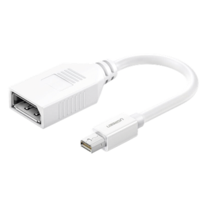 Adaptador Mini DisplayPort Macho a DisplayPort Hembra / Thunderbolt 2 / DP 1.2 / 4K@60Hz / 15 cm (0.49 ft) / Blanco
