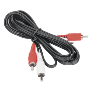 Cable RCA Macho a Macho de 2 Metros de Longitud / Aplicaciones de Audio y Video Optimizado para HD