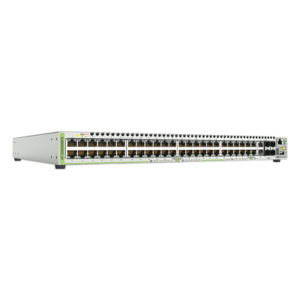 Switch PoE+ Stackeable Capa 3, 48 puertos 10/100/1000 Mbps + 2 puertos SFP Combo + 2 puertos SFP+ 10 G Stacking, 370 W