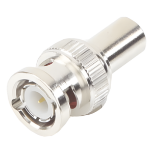 Carga Coaxial Terminal / 75 Ohm / 1/2 Watt / Conector BNC Macho / Níquel / Oro / Delrin