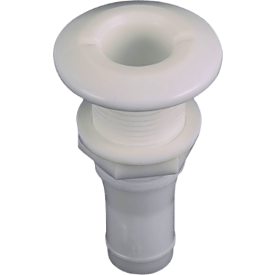 Pasacascos para Manguera 1-1/2" (3.81 cm) / Orificio de Montaje 1-7/8" (4.76 cm) / Espesor Máximo Casco 1-7/8" (4.76 cm) / Brida Exterior 3" (7.62 cm)