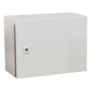 Gabinete de Acero IP66 / IK10 / 500 x 300 x 300 mm / Carga 45 kg / Placa Trasera Metálica / Cerradura con Llave