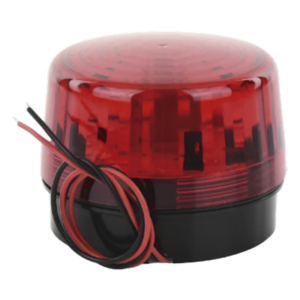 Luz Estroboscópica LED / 35 LEDs / 8 Patrones de Parpadeo / IP66 / 12-24 Vcc/Vca / Batería de Respaldo 9V