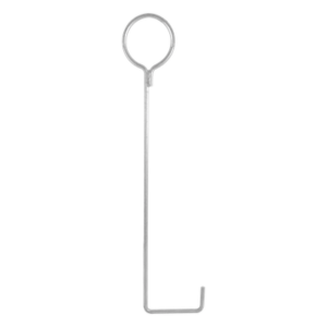 Ancla de Piso para Retenida / Varilla 1/2' / Longitud 92 cm (36') / Torre 30 m (98.4 ft) / Argolla 13.6 cm (5.3') / Galvanizado Electrolítico