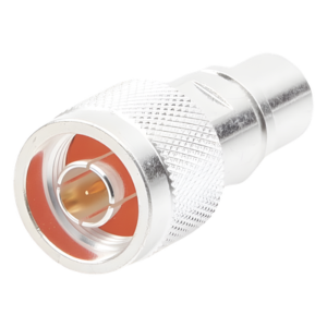Conector coaxial / N macho / Rosca-soldadura / Bronce plateado / Oro / Teflón / Cables LMR-400, CNT-400, RG8/U