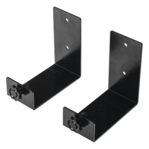Kit de Ménsulas para Backup / 120 x 120 mm (4.7 x 4.7 in) / Soporte 100 mm (3.9 in) / Montaje en Pared / Metal Negro