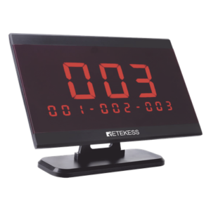 Pantalla receptora inalámbrica / 433.92 MHz / 100-200 m / 999 transmisores / 9 áreas / 328-656 pies