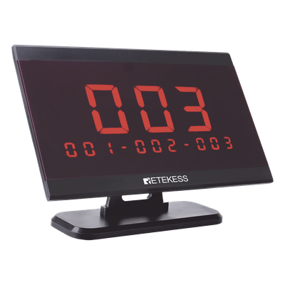 Pantalla receptora inalámbrica / 433.92 MHz / 100-200 m / 999 transmisores / 9 áreas / 328-656 pies