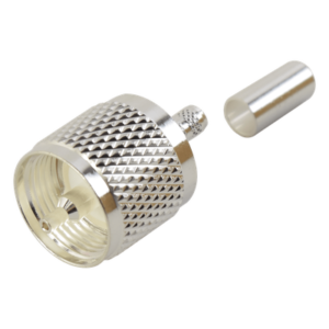 Conector UHF Macho / Anillo Plegable / RG-58/U / RG-142/U / 500 MHz