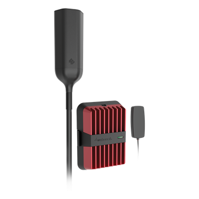Amplificador de Señal Celular / 4G, 3G, VoLTE y Voz / Multiusuario / Multioperador / Alcance Extendido 74% / Antena OTR Omnidireccional / Tractocamión y Pick-up Pesado