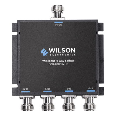 Divisor de potencia / 4 salidas / 50 Ohm / 600-4000 MHz / N-Hembra / -6 dB pérdida por salida