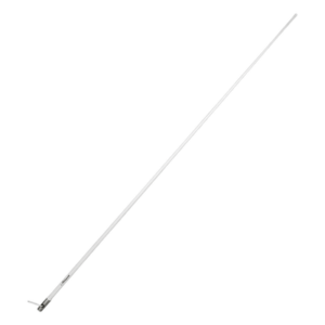 Antena Marina VHF / Fibra de Vidrio / 6 dB / 50 W / 2.4 m (7.9 ft) / RG-58 4.5 m (15 ft)