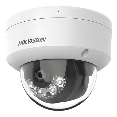 Cámara Domo IP / 8 Megapixel (4K) / Lente 2.8 mm / 113° / Dual Light 30 m (98.4 ft) / AcuSense Lite / IK08 / IP67 / PoE