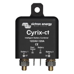 Combinador Inteligente de Baterías / 12/24 V Autorregulado / 120 A / Protección Térmica / StartAssist / Pernos M6 13 mm