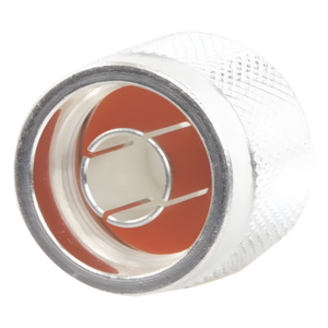 Conector Coaxial N Macho / Anillo Plegable / Bronce Plateado / Contacto Oro / Teflón / RG-8/X, LMR-240, Belden 9258