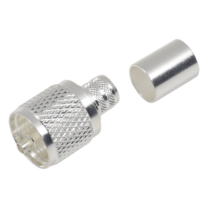 Conector UHF Macho / Anillo Plegable / Cuerpo Bronce Plateado / Aislante Teflón / Compatibilidad LMR-400, 9913, CTN-400, 7810A, 8214, RG8/U, RFLASH-1113