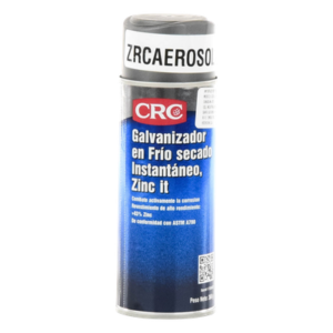 Recubrimiento Zinc en Aerosol / 93% Zinc Puro / 368 gr / Película 76 µ / Acabado Gris Brillante / Protección Anticorrosión