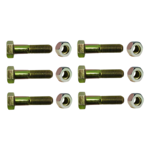 Kit de Tornillería para Torre / Acero Grado 5 / 3/8" x 2" / 6 Tornillos y 6 Tuercas / Galvanizado / Exterior
