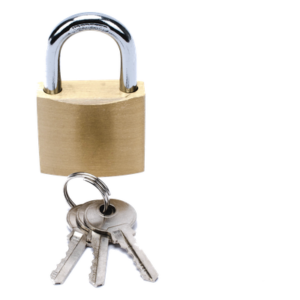 Candado de Seguridad / Cuerpo Latón 40 x 40 mm / Perno Doble Sujeción / Argolla 6.2 mm / 3 Llaves / 560 gr