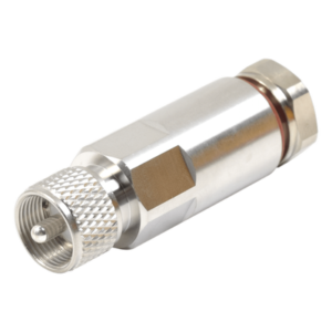Conector UHF Macho / PL-259 / Cable HELIAX 1/2" / Tipo Rosca / Frecuencia 0-300 MHz / Teflón PTFE