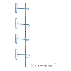 Antena Base VHF / 4 Dipolos / 138-174 MHz / Ganancia 6-9 dB / 16.2 x 3 ft / Resistencia Viento 281 km/h