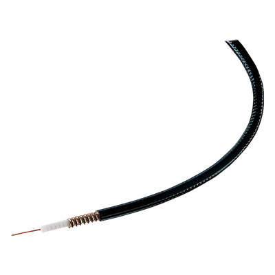 Cable Coaxial HELIAX / 1/4 pulgada / 50 Ohms / Superflexible / Blindaje 100% Cobre / 7.4 mm OD / 0.24 ft Radio Curvatura
