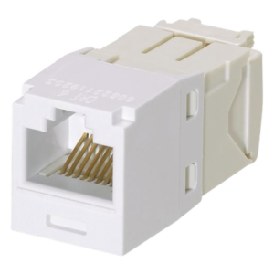 Conector Jack RJ45 / Categoría 6 / 8 Posiciones 8 Cables / Estilo TG / Sin Herramienta Impacto / Color Blanco