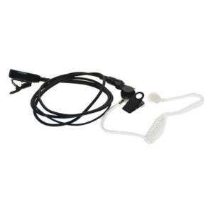 Micrófono-Audífono de Solapa / Tubo Acústico Transparente / Sensibilidad -42 dB / Bocina 112 dB / Conector 3.5 mm PTT / Operación -20°C a 70°C