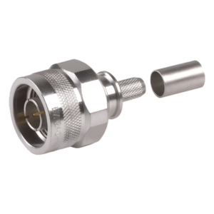 Conector Coaxial N Macho / Plegable / Pin Cautivo / VSWR 1.3 hasta 6 GHz / Para RG8X, LMR240