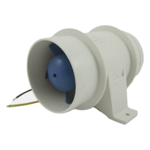 Soplador de aire / 3 pulgadas (76 mm) / 24 VCC / 135 CFM / 1.7 A / Motor sellado / USCG 183.410