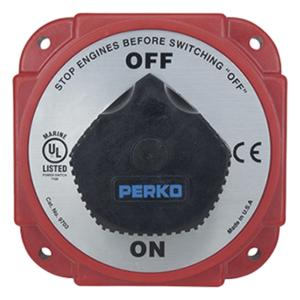 Interruptor de Desconexión de Batería / 480 A Continuos / 1200 A Intermitentes / 6-32 VDC / Terminales 1/2 Pulgada / Montaje Marino