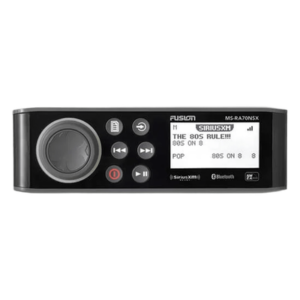 Sistema de Audio Marino / Pantalla LCD Monocroma 2.6" / Multi-Zone 2 Zonas / Potencia Pico 200 W / Bluetooth y ANT / IPX7 / USB