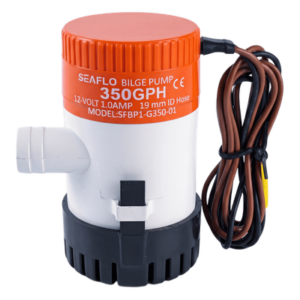 Bomba de Achique / 350 GPH (1325 LPH) / 12V CD / Anti-Airlock / Sellos Herméticos / Filtro Removible