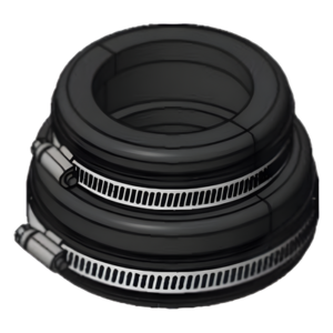 Bota de Caucho para Placa Pasamuro / 4" (101.6 mm) / EPDM Resistente a Intemperie / Diseño Universal / Sin Inserto