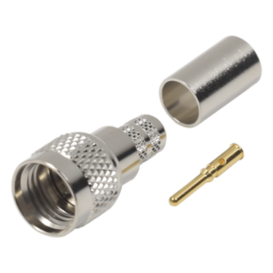 Conector Mini-UHF Macho / 50 Ohm / Anillo Plegable / LMR-240, RG-8/X, Belden 9258 / 0.24 m (0.8 ft) Cable