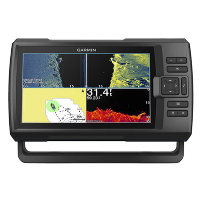 Ecosonda / Pantalla 9' / Transductor GT52HW-TM / CHIRP 50/77/200 kHz / ClearVü 260/455/800 kHz / IPX7