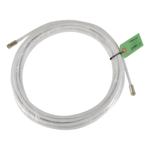 Jumper Coaxial RG-6 / 9.14 m (30 ft) / Conectores F Macho / 75 Ohm / Baja Pérdida / Interior y Exterior