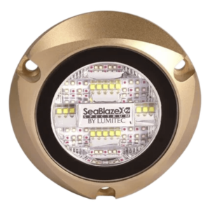 Luz LED Marina Subacuática / Blanco y Azul / 6000 Lúmenes / IP68 / Brone Naval / 10-24 VCD
