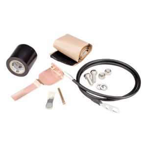 Kit de Aterrizaje para Cable Coaxial / 100,000 A Pico / Conductor 1524 mm (60 ft) / Diámetro Máx 9.652 mm (0.380 ft) / Guía de Onda WR28 y WG22