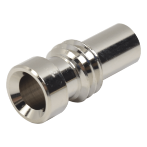 Adaptador / Reductor coaxial / Cables RG-8/X, BELDEN 9258, RG-59/U, BELDEN 8241 / Cuerpo níquel / Ensamble roscable