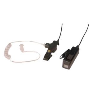 Kit Micrófono-Audífono / 2 Cables / Tubo Acústico / PTT Integrado / Compatible KENWOOD NX/TK Series