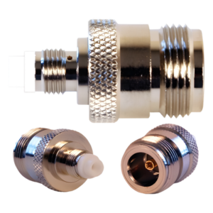 Adaptador Coaxial / FME-Hembra a N-Hembra / 50 Ohm / Conectores Chapados en Oro