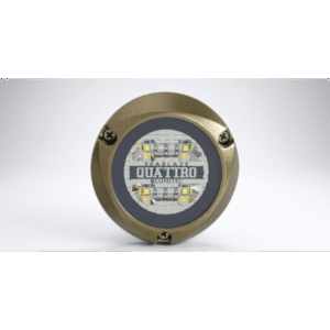 Luz LED Subacuática RGBW / 2000 Lúmenes / Bronce Naval / IP68 / 10-24 VCC