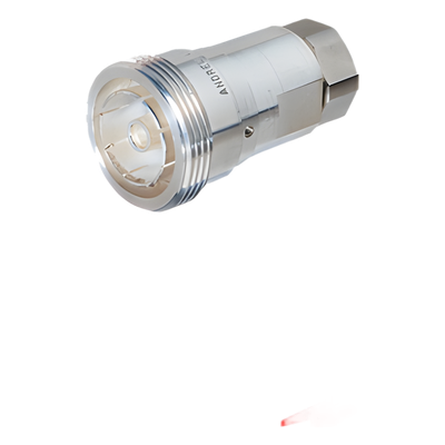 Conector RF Coaxial / DIN 7-16 Hembra / Cable 1/2" / IP68 1 m (3.3 ft) / Auto-Expandible / 50 Ohm / DC-7500 MHz