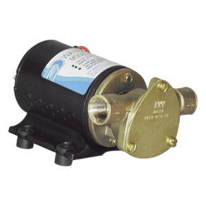 Bomba de sentina / 12 Vcd / 24 lpm (6,3 gpm) / Altura 10 pies (3 m) / Cuerpo bronce / Puertos 1 pulgada