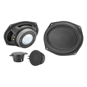 Par de Bocinas / Sistema de Audio Componente 2 Vías / Instalación Directa (Custom-Fit) / Filtros Crossover Integrados High-Pass y Low-Pass / Diseño de Marcos y Placas Adaptadoras Exclusivos / Compatible RAM-Toyota-Chevrolet-GMC