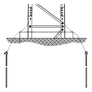 Sistema de Aterrizaje de 3 Piernas / Acero Galvanizado / Carga 5.000 kg / Secciones 13-21