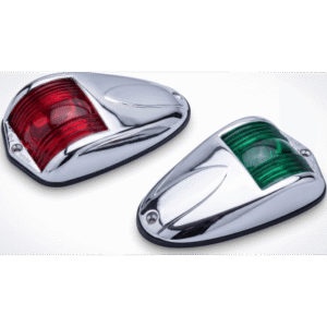 Luces de Navegación Laterales / 12 VDC / 10 W / <12 m (39.4 ft) / Cromado / Rojo y Verde