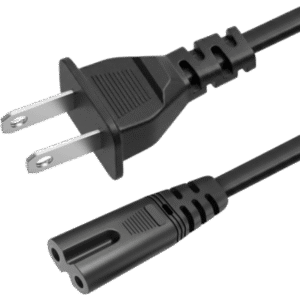 Cable de Alimentación / 2 Conductores / NEMA 1-15P a IEC C7 / Tipo Figura 8
