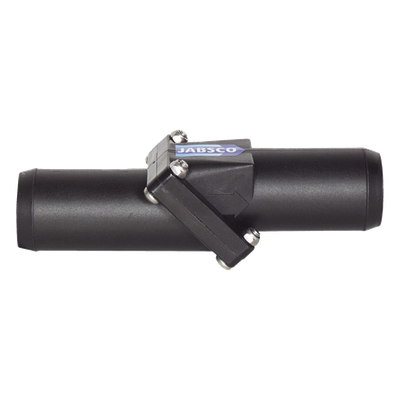 Válvula Anti-Retorno en Línea / Conexión Manguera 38 mm (1 1/2") / Cuerpo Plástico / Válvula Nitrilo / 108 mm (4.25") Largo / 0.11 kg